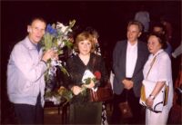 На встрече с читателями, Минск, 2001 -- Фото из архива С. Алексиевич