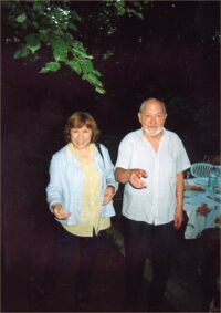 С русским философом Юрием Карякиным, Подмосковье, 2002 -- Фото из архива С. Алексиевич